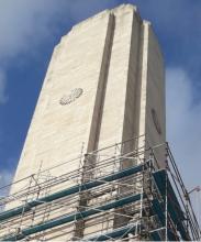 Monumento en obra de restauración