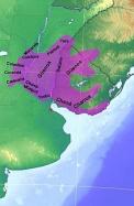  Mapa con presencia Chaná